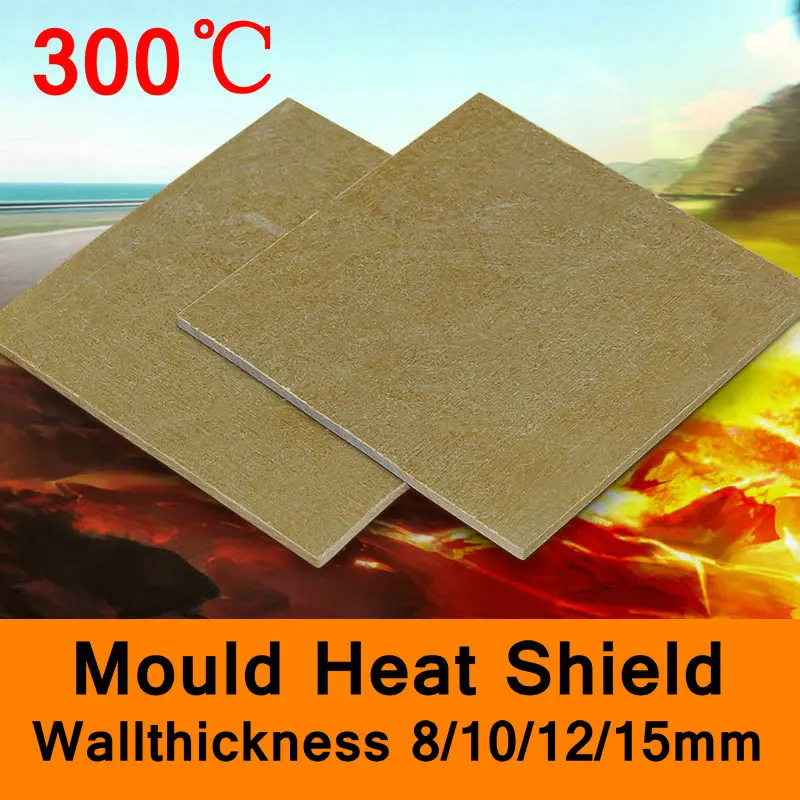 300 Degree Centigrade Mold Mould Heat Shield Glass Fibre Sheet High-temperature Plate Insulating Base Board 8mm 10mm 12mm 15mm