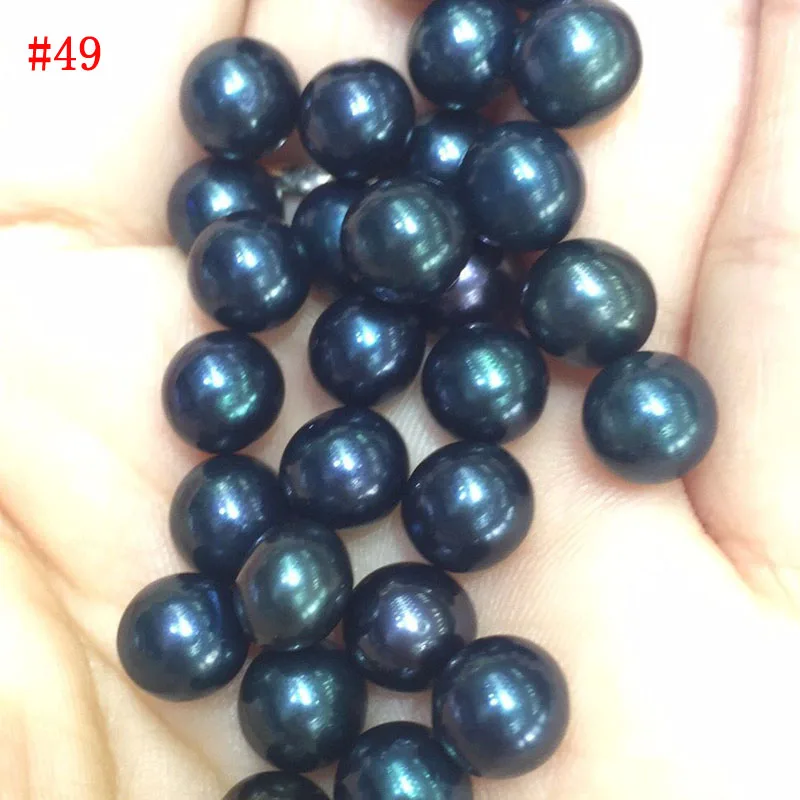 

20 Pcs 7-8mm Black Round Love Wish Pearl Party Gift Loose Colored Pearls