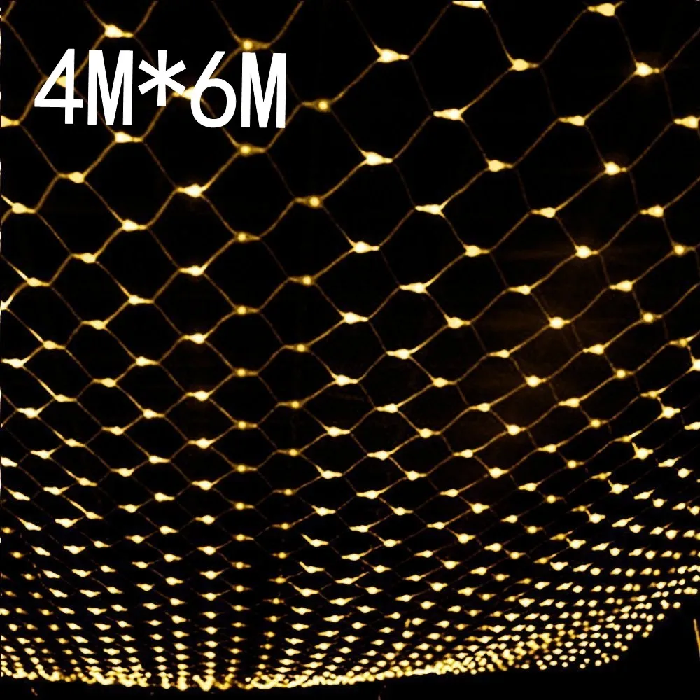 Waterproof 4m*6m net led christmas led net lights fairy lights mesh nets fairy lights Outdoor garden new year wedding holiday