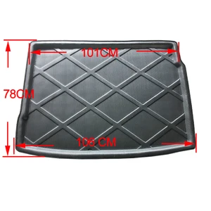 Heckauto -Teppich, Auskleidung, Bodenschutz für VW Volkswagen Golf R32 5 6 GTI R32 Schrägheck 2006 bis 2014 10 Hauptverkaufsteppichgolf 6 - №10