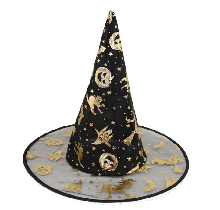 New Colorful Halloween Costumes decoration Hallowmas Party Props All Saints'Day Cool Witches Wizard Hats hat Cup factory price