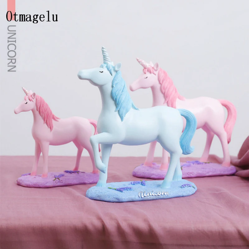 

Unicorn Figurines Decorative Ornaments Miniatures Unicorn Horse Art Desk Bedroom Living Room Home Decorative gift Accessories