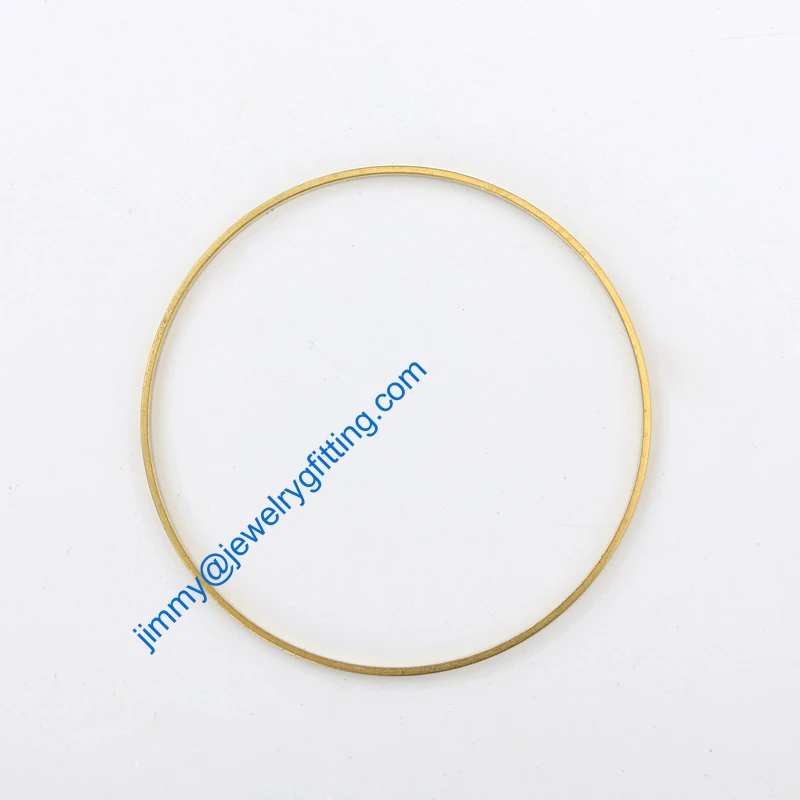 

500PCS Raw Brass Circle 60*2*1mm copper Rings fashion jewelry findings jewelry Connectors Quoit