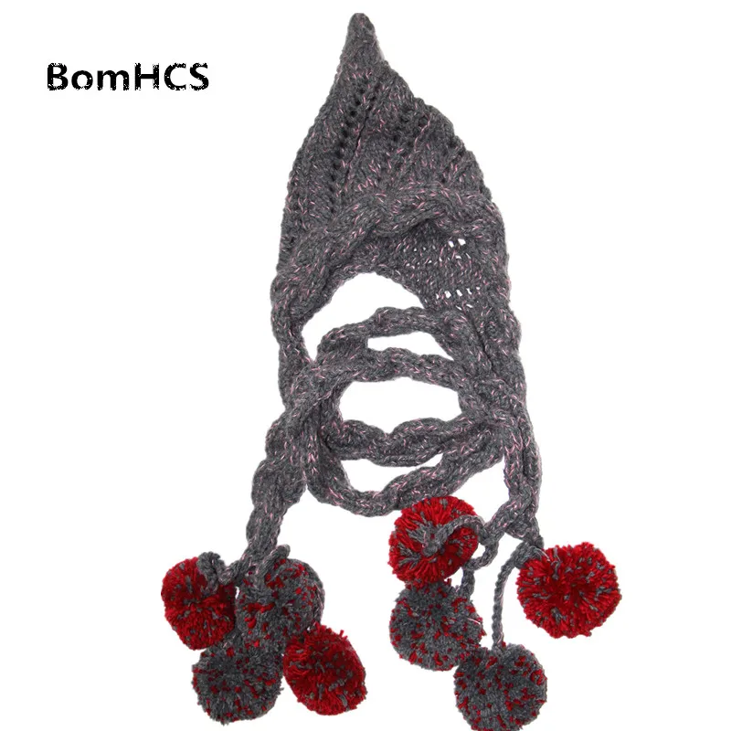 

BomHCS Super Big Beanie Scarf Very Warm Winter Women's Witch Thick Knit Hat with Neckerchief