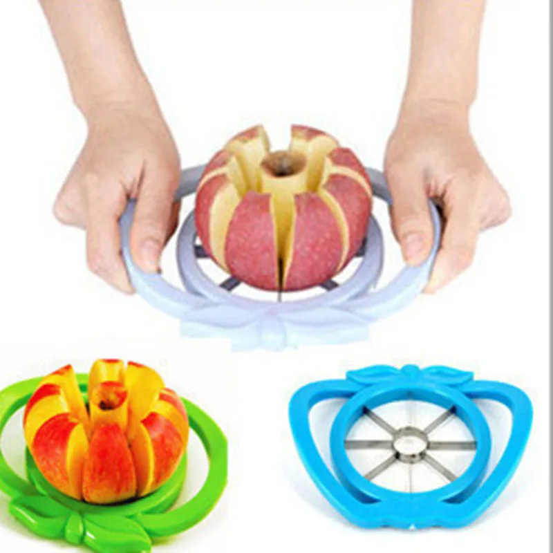 Kitchen Apple Slicer Cutter Pear Fruit Divider Tool Comfort Handle for Kitchen Apple Peeler