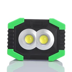 New Super Bright LED Work Light 2 x COB Light 20W 1000 Lumen Portable flashlight Led Work Lamp for BBQ Camping Fishing Light