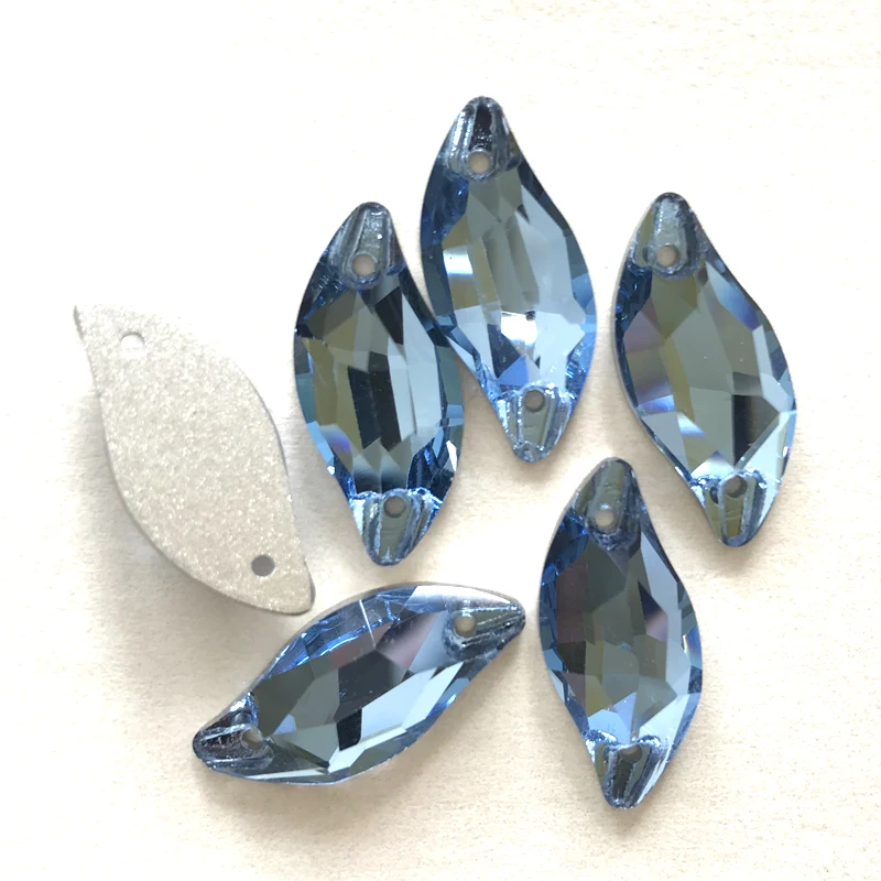 YANRUO 3254 Diamant Blatt Nähen Strass Flatback Lose Perlen Strass Nähen Auf Kristall Steine Für Schmuck Machen – Detail 5