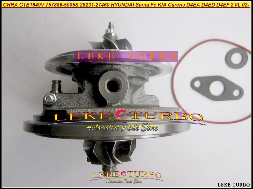 Free Ship Turbo Cartridge CHRA GTB1649 757886 757886-5003S 28231-27400 For HYUNDAI Tucson Sonata Santa Fe KIA Magentis D4EA 2.0L