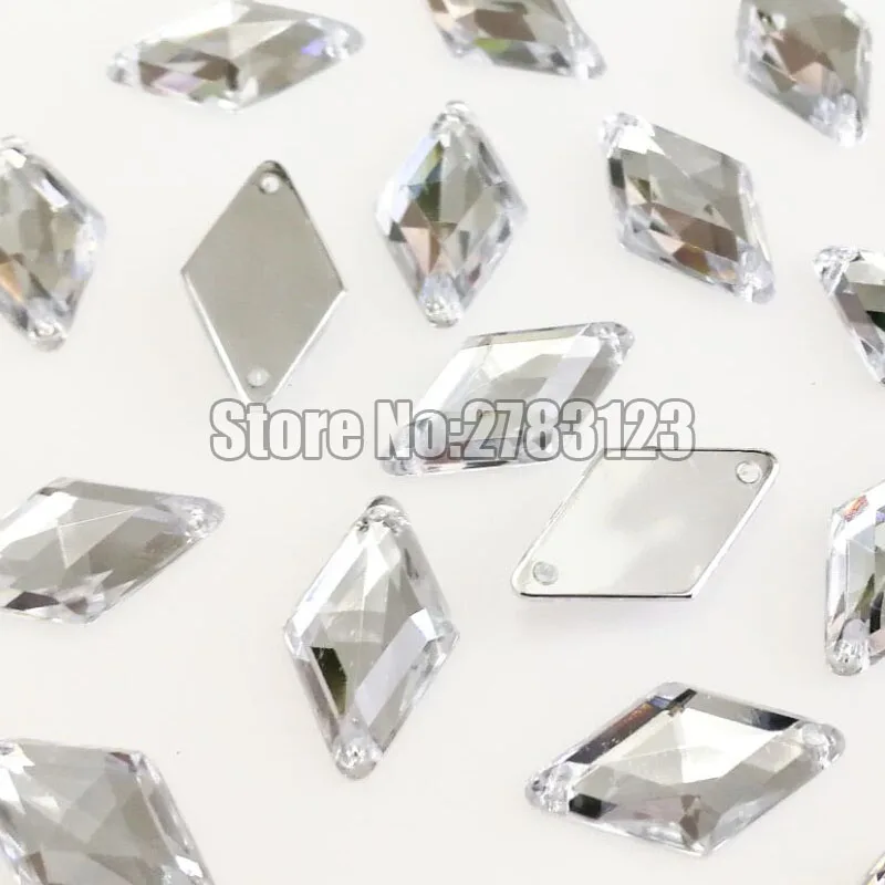 Diamond High quality Acryl sew on rhinestones with two holes,diy/clothing accessories 9x15mm 10x18mm 14x24mm 17x30mm