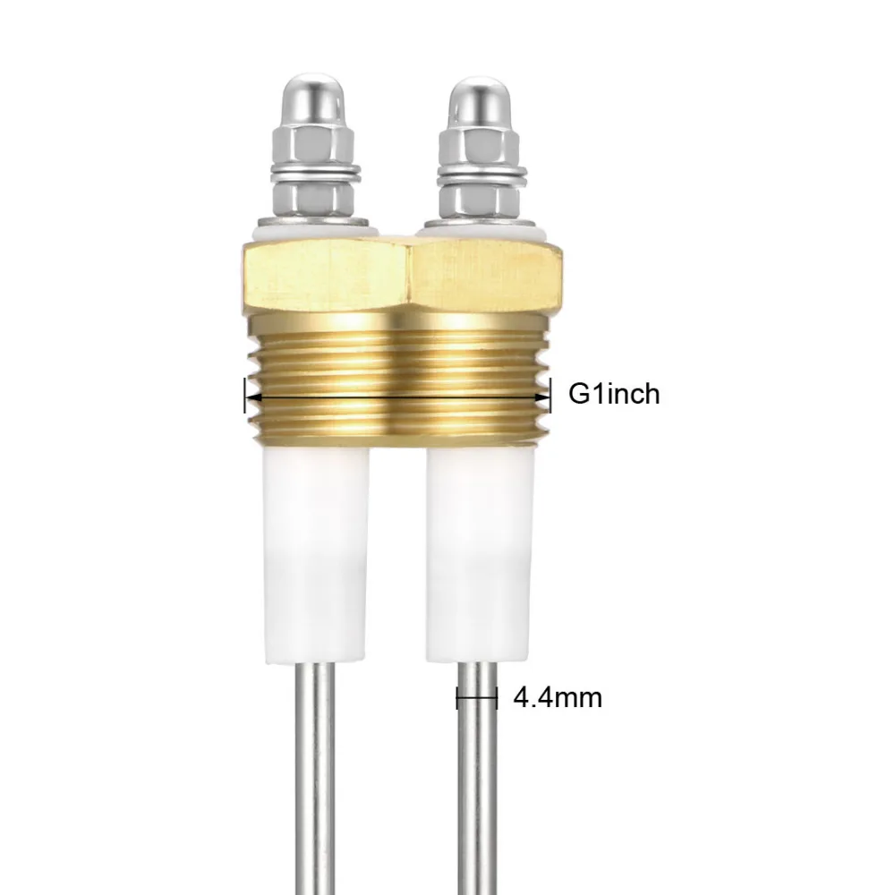 Imagem -06 - Uxcell G1inch Linha de Nível de Água 3-pin Sonda Eletrodo para Caldeira a Vapor Indicador de Líquido Piscina Menos do Que 200 Grau