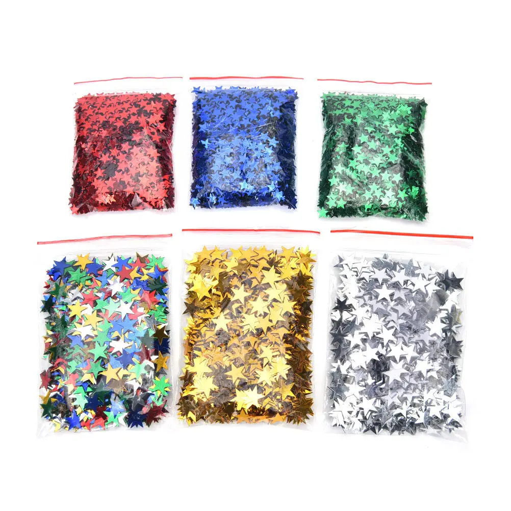 Hot sale 1000/3000PCS 6/10mm  Little stars Table  Confetti Sprinkles Birthday Party Wedding Decoration Sparkle Blue Gold Silver