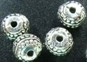 

FREE SHIPPING 240pcs Tibetan silver Studed drum spacer beads A883