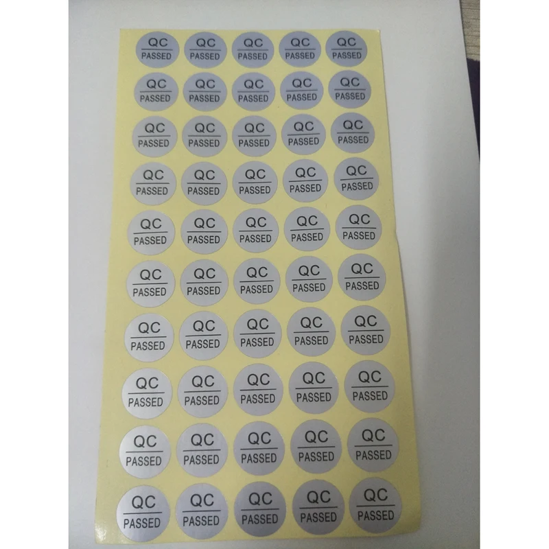 1000pcs 16mm QC Passed Label The Bank Inspection Sticker