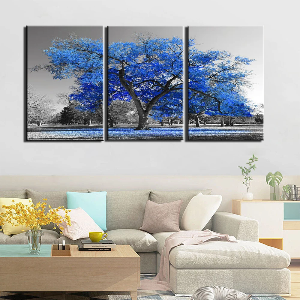 Canvas Wall Art Pictures Home Decor 3 Pieces abstract tree Paintings HD Prints Posters Framework artworks