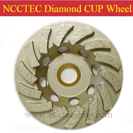 4'' Diamond coating removal cup Wheels (5 pcs per package) | 105mm Concrete grind CUP-shaped discs | silver welding 13 segments