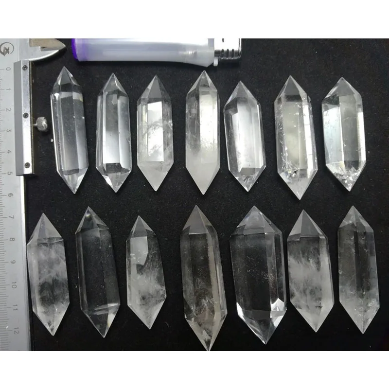 Wholesale Lot 5pc Super Clear Natural Quartz Crystal Point Wand points Obelisk Healing stones