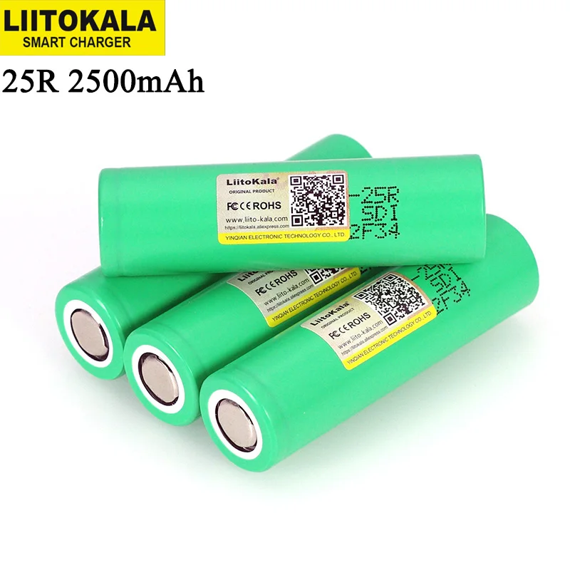 

Liitokala INR18650-25R 18650 2500mAh 3.6V lithium Rechargeable battery 20A discharge batteries