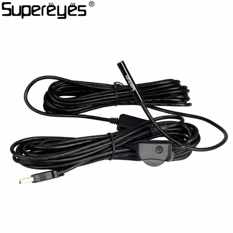 

Supereyes N015-10 100X LED Camera USB Flexible Borescope Endoscope Waterproof 10M Tube 7MM Diameter with 3 Million Pixels CMOS