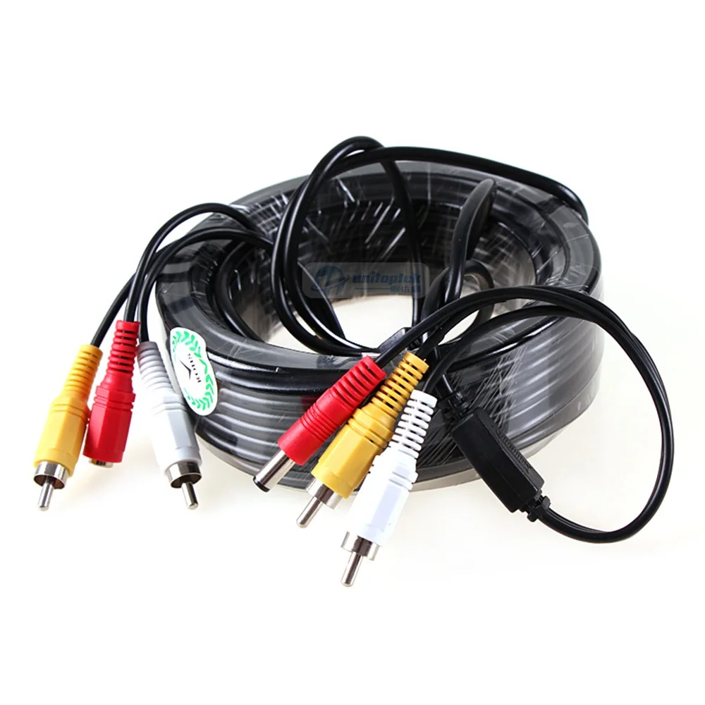 5M / 10M / 15M / 20M Security CCTV Cable RCA CCTV Camera Video Audio AV Power Cable For Surveillance Camera DVR System