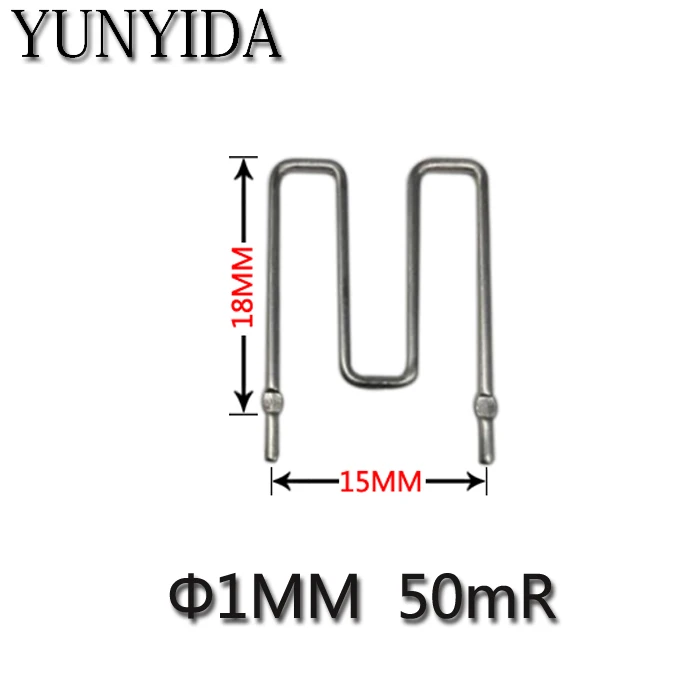 

01-22 Constantan resistance 50mr 0.05R diameter 1mm 50 milliohms pitch 15mm 20PCS/LOT