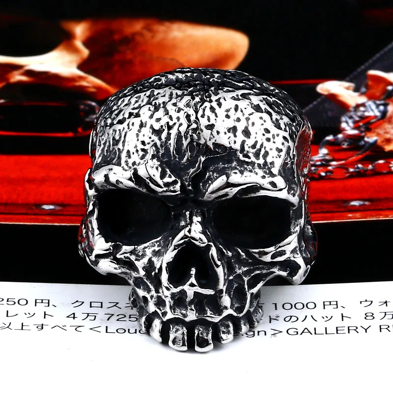 BEIER 316L Stainless Steel man Skull ring top quality new Designed products Fashion punk Jewelry drop shipping BR8-473