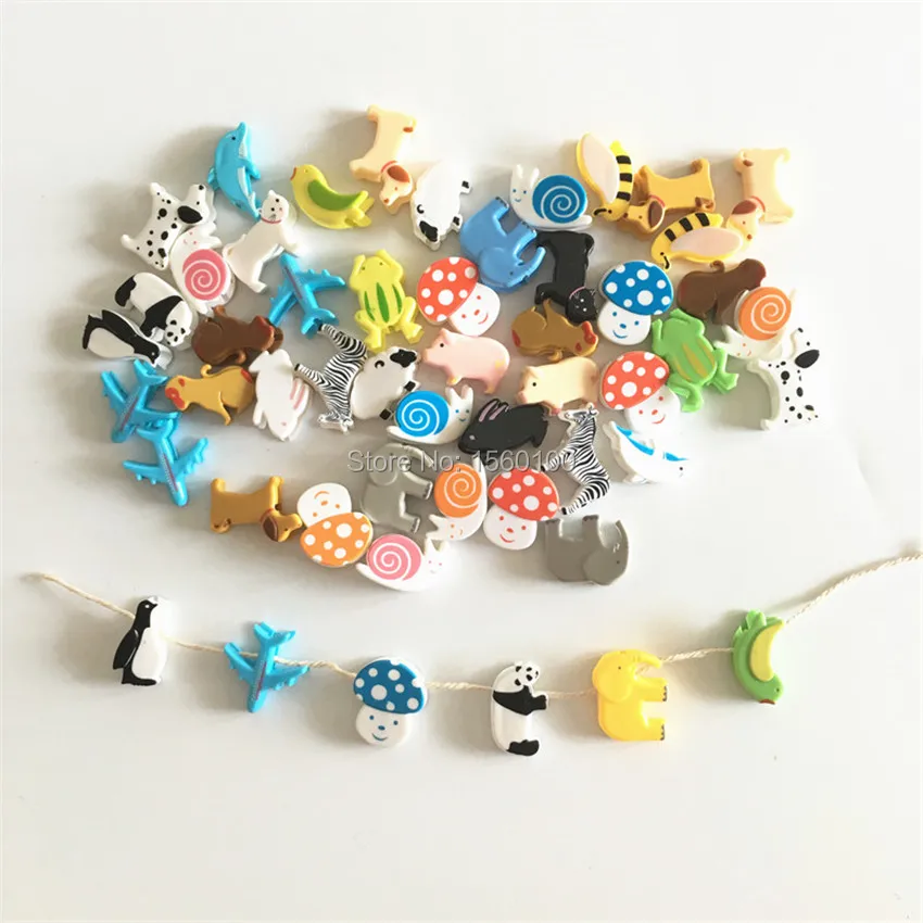 Imagem -02 - Cartoon Gift Clip para Crianças Bonito Animal Photo Clip para Decoração de Festa de Casamento Mini Clipe de Papel Plástico 48 Pcs por Lote Novidade