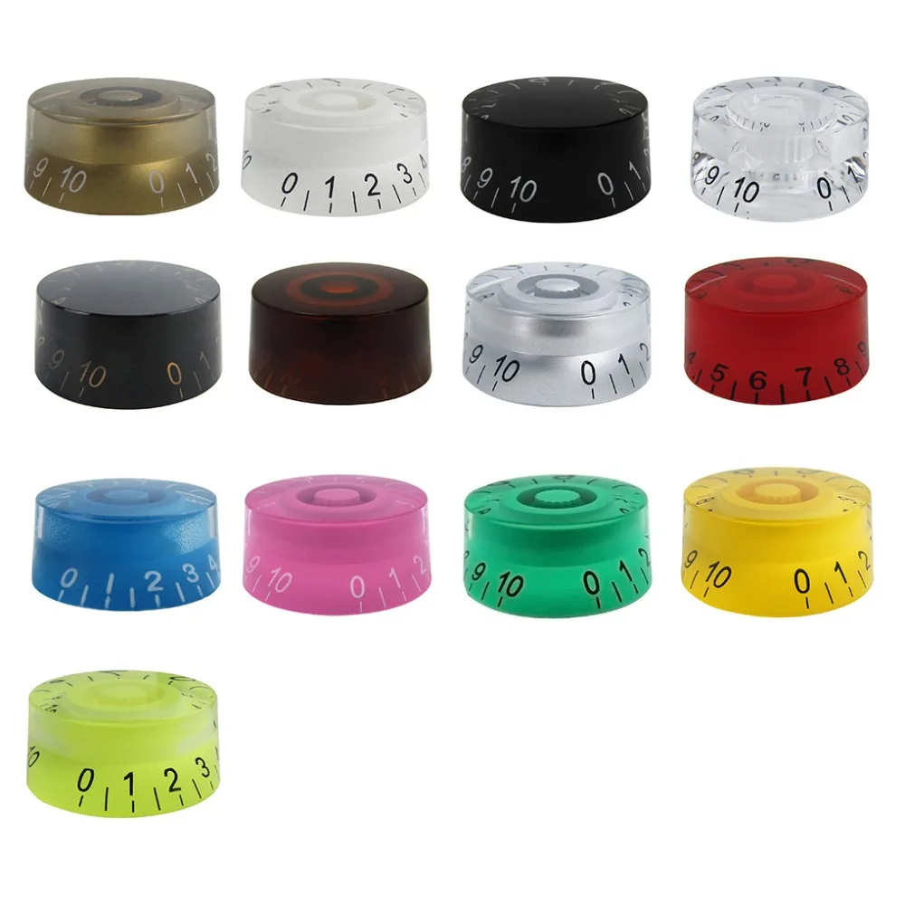 NEUE 4PCS Barrel E-gitarre Knöpfe Volume Tone Knöpfe Kappen Tasten für LP/SG Gitarre Teile, 13 farben für Wählen – Detail 2