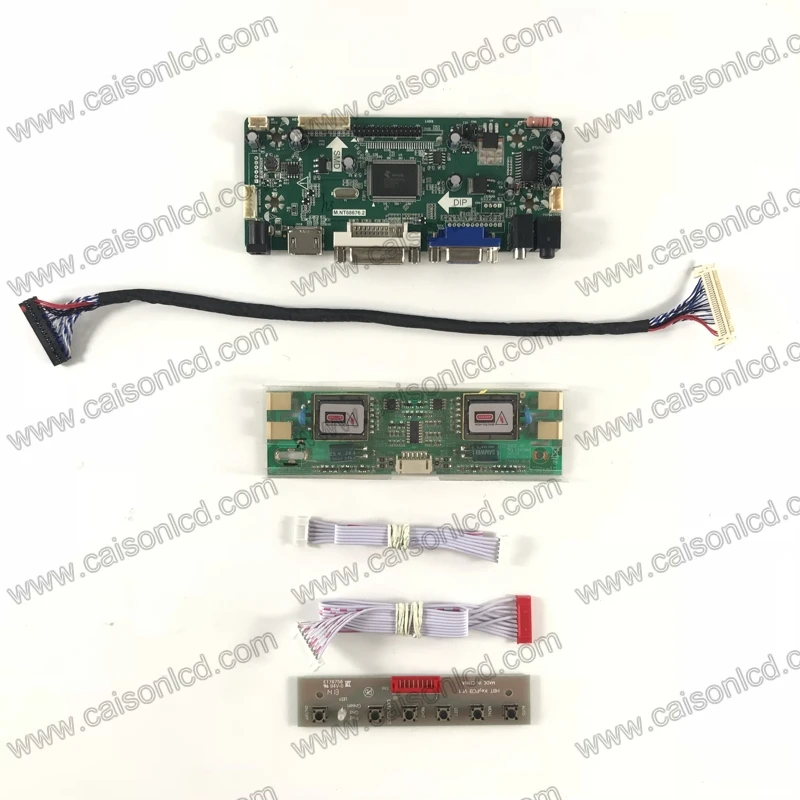 

NT68676 LCD controller board support DVI VGA AUDIO for LCD panel 19 inch 1280X1024 with 4 CCFL LCD panel repair easy diy