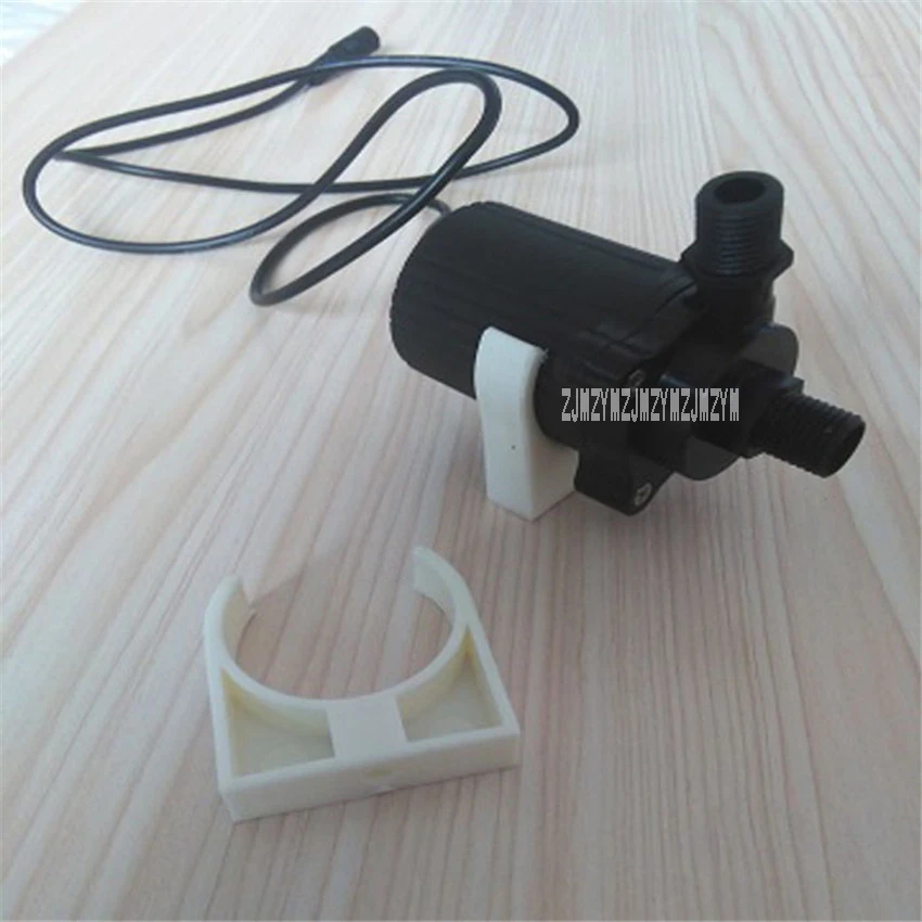 Pompe solaire à eau sans balais 12v 14.4W 1.2A 4.8M | Pompe solaire à eau Submersible domestique, pompe de Circulation de l'eau chaude + adaptateur