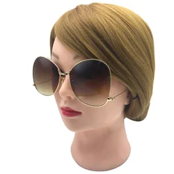 Sunglasses Women Luxury Fashion Brand Design Delicate Metal Big Frame Clear Lens Outdoor Sunglasses Women Ladies 2024 Hot Sale