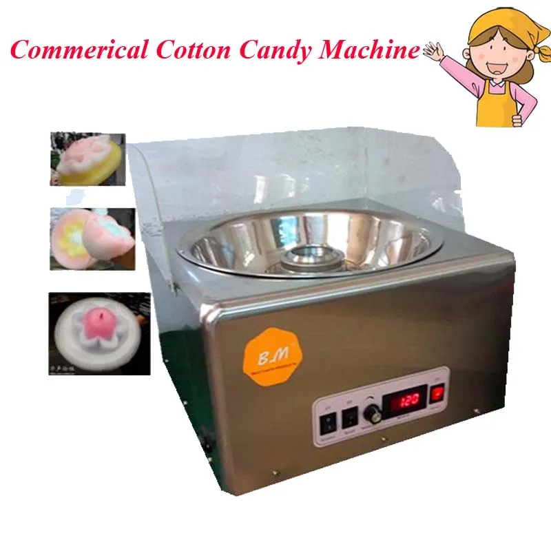 110V/220V Adjustable Speed Fancy Cotton Candy Machine New Full Electric Commercial Candy Floss Machine