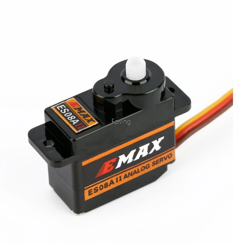 Emax ES08A II High Sensitive Mini Sub Plastic Gear Analog Servo 1.8kg/Sec for RC Models Helicopter ES08MD ES08MA