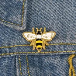 Bee Kind Honey Brooch Lapel Be Enamel Pin Animal Jewelry for Men Women