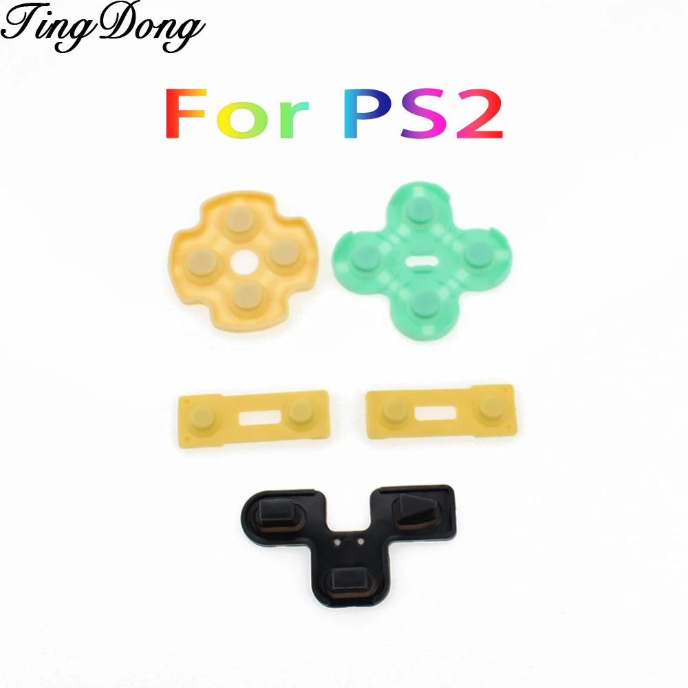 Replacement Silicone Rubber Conductive Pads Buttons Touches For Playstation 2 Controller PS2 Repair Parts