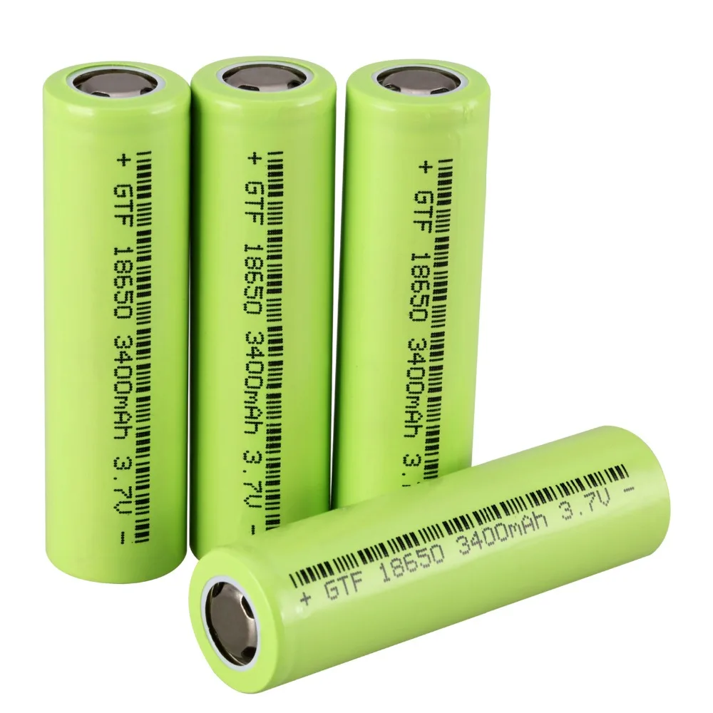 New 1-10pc 18650 Battery 3.7V 3400mAh 18650 Rechargeable Li-ion Batteria for LED Torch Toy Flashlight Electric Tool Backup Power