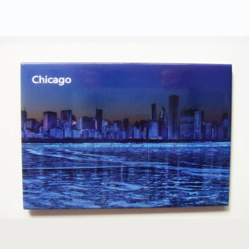 

SOUVEMAG Over Min. Order $12, US Chicago City Sence Tourist Metal Fridge Magnet SFM5158 Travel Memorabilia