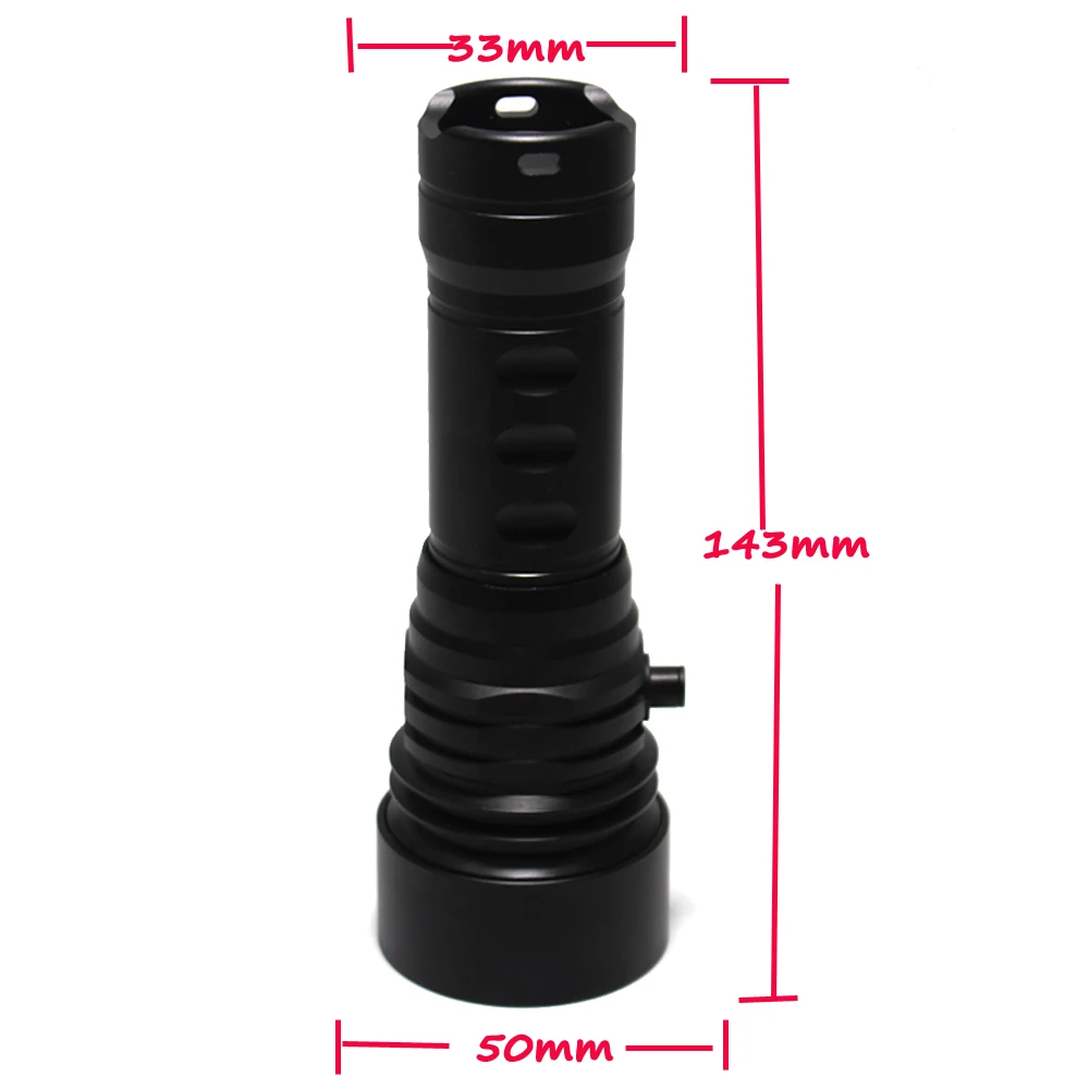 8000 lumen LED Underwater tactic Diving Flashlight 3 x L2 White Light Dive Torch Deep diving Video Dive Flashlight Lamp