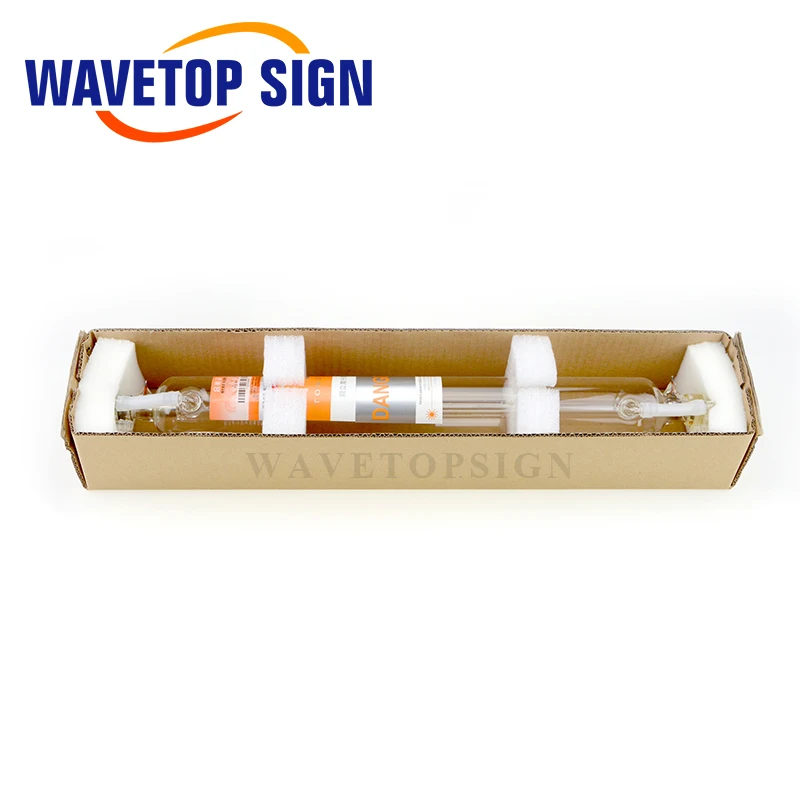 WaveTopSign-tubo de vidrio láser TongLi, 40W, Co2, longitud de 730mm, diámetro de tubo de 50mm, para máquina de grabado y corte láser Co2