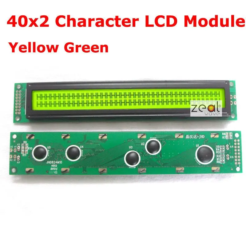 40x2 4002 40*2 Karakter LCD Module Geel Groen LED Backlight SPLC780D Gratis Verzending Gratis Tracking