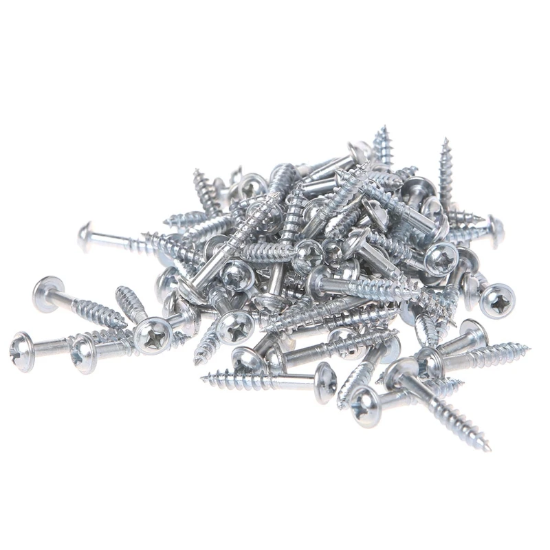 

100Pcs M4-25 High Strength Oblique Hole Self-tapping Screws For Pocket Hole Jig