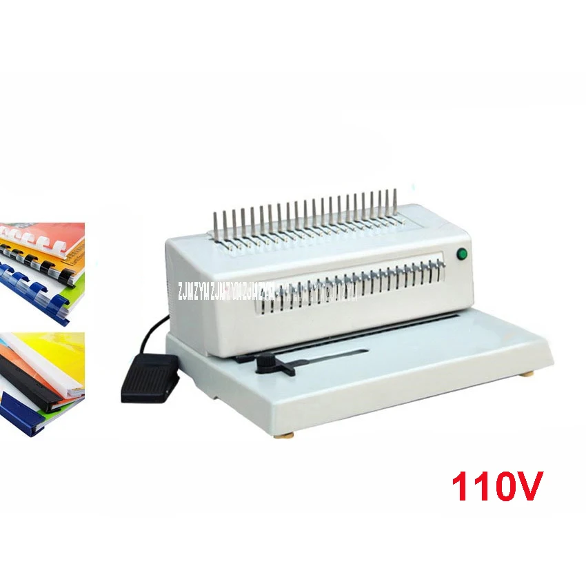 2088BHeavy comb type 300MM Binding machine 21 holes Perforating machine Hole puncher Article aprons clamp dual punch Book 110V