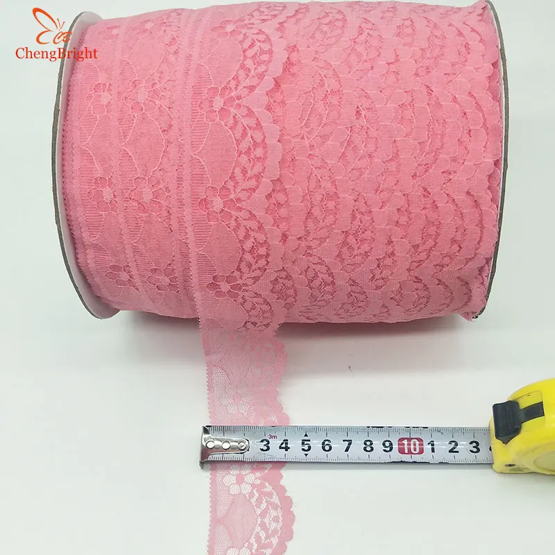 ChengBright 300 Yards Lace Ribbon White Lace Trim DIY Embroidered Net lace trimmings for sewing Decoration african lace fabric