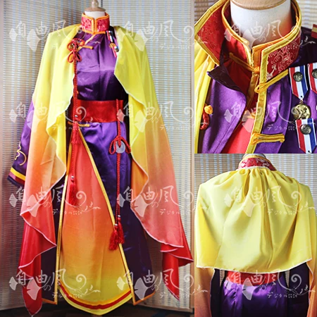 

APH Axis Powers Hetalia China Wang Yao Cosplay Costume 11