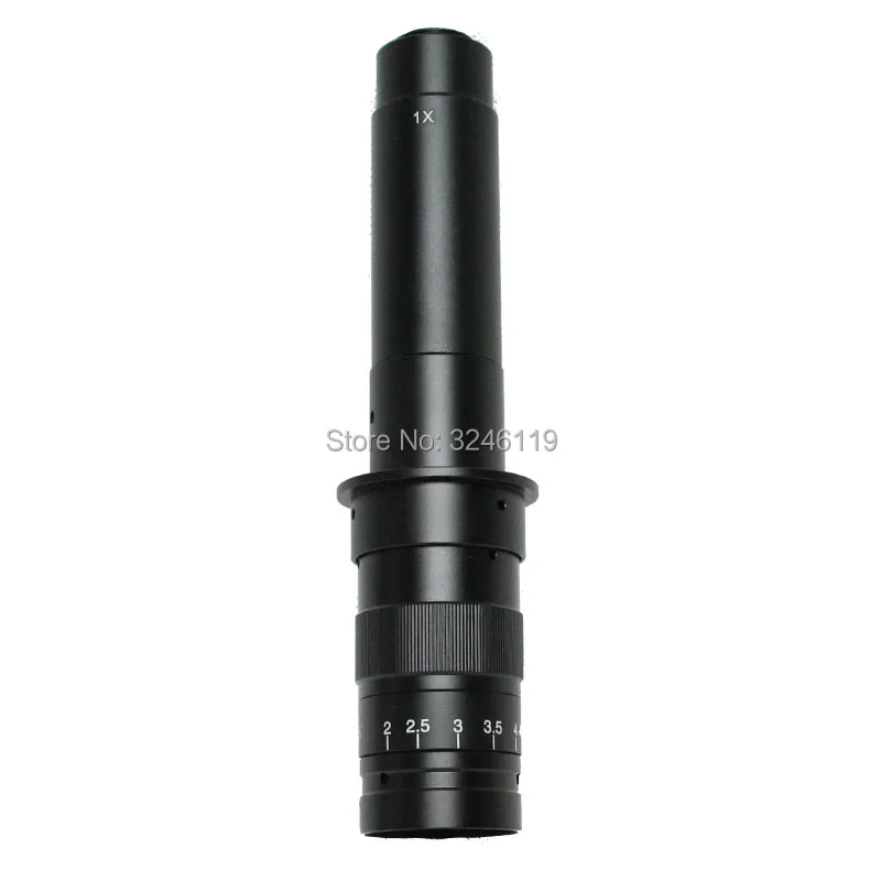 180X 300X Adjustable Magnification 25mm Zoom C-mount Lens 0.7X~4.5X Industry Microscope Camera Eyepiece Magnifier