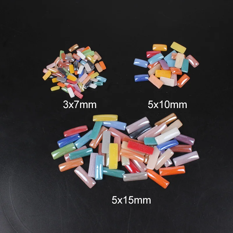 Ceramic Beads Strip Shape 17 Color Mix color 3 Size Nail art DIY Craft Flatback Pearl Stones For Nail art free shipping