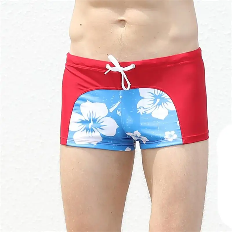 Slip de bain pour hommes, short de bain, boxer, maillot de bain, sunga, short de bain, surf trempé, vêtements de plage