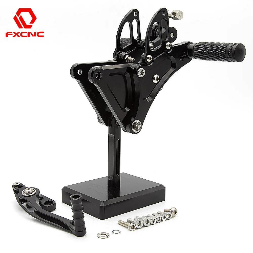 Motorcycle Footpeg Rearset Pedal For BUELL XB9S XB12S XB9R XB12R XB 9 Adjustable Aluminum Alloy Rearsets Foot Pegs Footrest