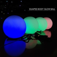 2 Pieces Balls Stage Performance LED POI Thrown Balls for Belly Dance Level Hand Props Belly Dance Accessories