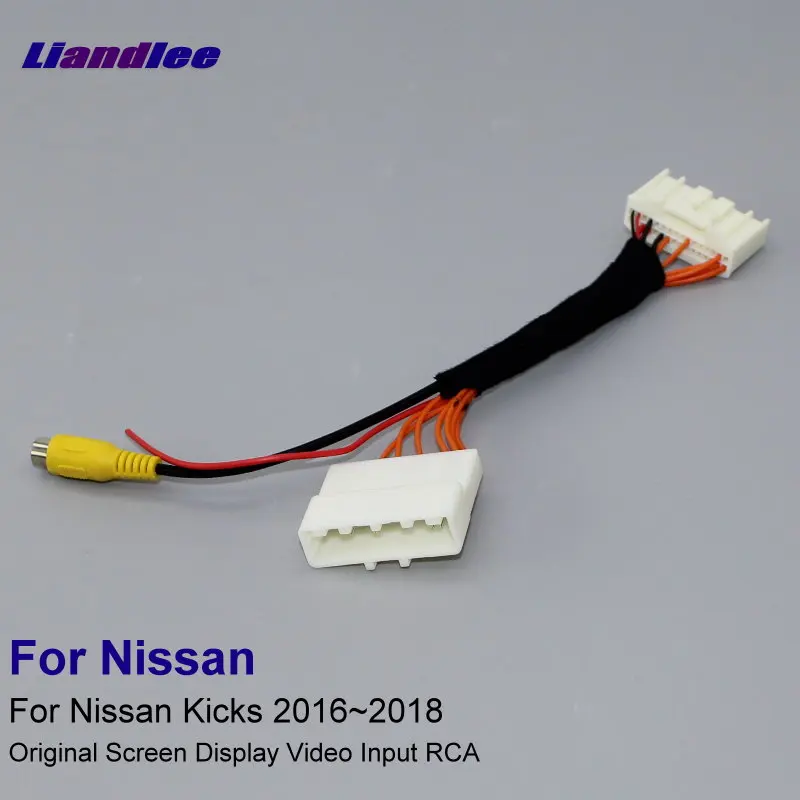 

For Nissan Kicks Add 360 Degree All Round View Parking RCA Adapter Wire Rear Camera Original Display Input Cable