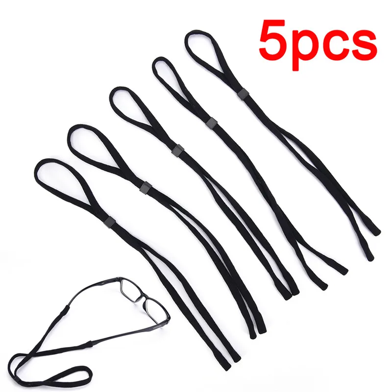 5Pcs Verstelbare Ketting Zonnebril Sport Bril Koord Brillen Eyewear Cord Holder Neck Strap Leesbril